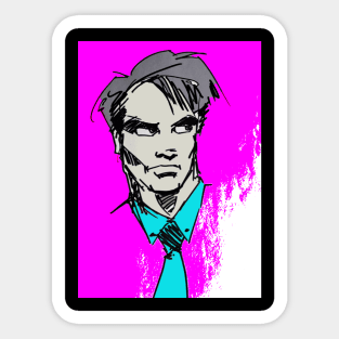 Guy In Blue Tie Sticker